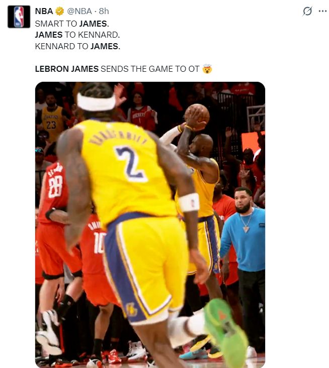 41岁勒布朗季后赛创历史纪录，45分钟鏖战助湖人