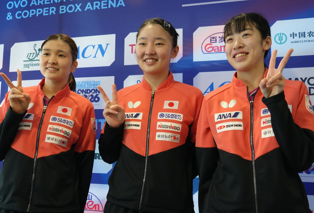 日本女团横扫卢森堡晋级八强 早田希娜11-0绝杀倪